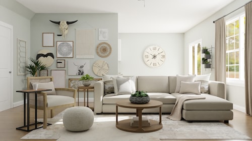 Modern farmhouse living room